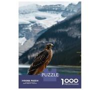 Jigsaw Puzzles for Adults1000 Pieces Hawk Near Lake Nature Adult Jigsaw Puzzle Fun Games Hand Speed Race Challenging Game Gifts 38x26cm/1000pcs