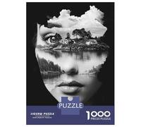 Jigsaw Puzzles for Adults1000 Pieces Island in Eye Art Print Adult Jigsaw Puzzle Fun Games Hand Speed Race Challenging Game Gifts 70x50cm/1000pcs