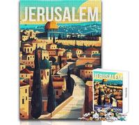 Jigsaw Puzzles for Adults1000 Pieces Jerusalem, Israel Travel Educational Family Game Perfect Decoration Art Work Gift Size 50x75cm