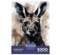 Jigsaw Puzzles for Adults1000 Pieces Kangaroo Australian Icon Adult Puzzles Fun Games Difficult Challenge Fun at Home Activities, 38x26cm/1000pcs