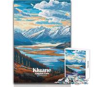 Jigsaw Puzzles for Adults1000 Pieces Kluane National Park Canada Landscape Educational Family Game Perfect Decoration Art Work Gift Size 50x75cm