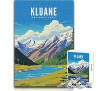 Jigsaw Puzzles for Adults1000 Pieces Kluane National Park Educational Family Game Perfect Decoration Art Work Gift Size 38x52cm