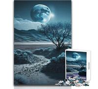 Jigsaw Puzzles for Adults1000 Pieces Landscape The Moon Learning Educational Relaxing Games Secret Santa Gifts (size 38x26cm)