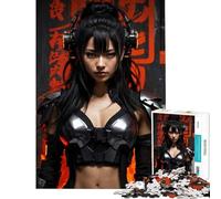 Jigsaw Puzzles for Adults1000 Pieces Lena Lethalstrike - Cyberp Fun at Home Activities, Birthday Present Relaxing Games for 14+ Puzzle Game Offered (38x52cm)