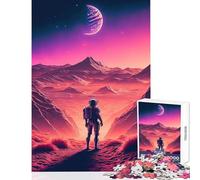Jigsaw Puzzles for Adults1000 Pieces Looking for Life in Space Anti-Stress Toys Gift Birthday Hands-on Game Fun at Home Activities, Size 50x75cm