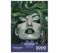 Jigsaw Puzzles for Adults1000 Pieces Medusa Mosaic Portrait Jigsaw for Adults Family Game Wall Decoration Challenging Game Gifts 70x50cm/1000pcs