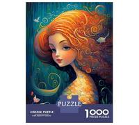 Jigsaw Puzzles for Adults1000 Pieces Mermaid Enchanted Isle Adult Puzzles Fun Games Difficult Challenge Fun at Home Activities, 52x38cm/1000pcs