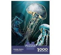 Jigsaw Puzzles for Adults1000 Pieces Metallic Jellyfish V Jigsaw for Adults Family Game Precision Cutting Unique Birthday And Xmas Gifts 70x50cm/1000pcs