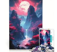 Jigsaw Puzzles for Adults1000 Pieces Moonlight Sakura Peaks Practical Game Decompressing Intellectual Birthday Present,Travel Gifts 50x75cm