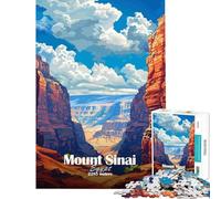 Jigsaw Puzzles for Adults1000 Pieces Mount Sinai Landscape Adult Jigsaw Toy Wall Decor Difficult Challenge Christmas Birthday Gifts (Size 38x26cm)