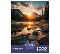 Jigsaw Puzzles for Adults1000 Pieces Mountain Sunset Reflections-2 Adult Jigsaw Puzzle Toy Wall Decor Analysis And Logic Challenging Game Gifts 38x26cm/1000pcs