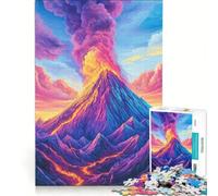 Jigsaw Puzzles for Adults1000 Pieces Mountains Volcanoes Practical Game Decompressing Intellectual Birthday Present,Travel Gifts 38x26cm
