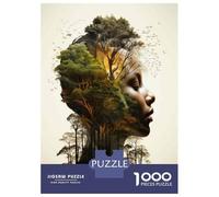 Jigsaw Puzzles for Adults1000 Pieces Nature's Harmony Forests in Profile Adult Jigsaw Puzzle Toy Wall Decor Analysis And Logic Challenging Game Gifts 70x50cm/1000pcs