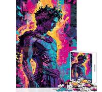 Jigsaw Puzzles for Adults1000 Pieces Neon Lyre︰ Orpheus Reimagined Practical Game Perfect Decoration Toy Wall Decor for Is Ideal As A Gifts (50X75CM)