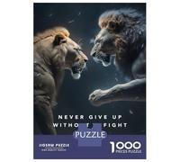 Jigsaw Puzzles for Adults1000 Pieces Never Give Up Motivation Puzzle for Adults Brain Teaser Game A Work of Art Fun Activities at Home 52x38cm/1000pcs