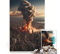 Jigsaw Puzzles for Adults1000 Pieces Nuclear Explosion Relax Games Staycation Kill Time Great Gift for Gaming 38x26cm