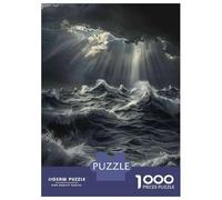 Jigsaw Puzzles for Adults1000 Pieces Ocean Waves Wall Art Print-2 Adult Jigsaw Puzzle Toy Wall Decor Analysis And Logic Challenging Game Gifts 38x26cm/1000pcs