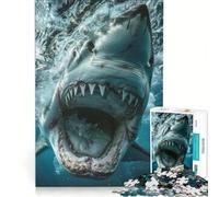 Jigsaw Puzzles for Adults1000 Pieces Oceanic Predator UpClose Relax Games Staycation Kill Time Great Gift for Gaming 38x26cm