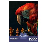 Jigsaw Puzzles for Adults1000 Pieces Parrot Chess Jigsaw for Adults Family Game Precision Cutting Unique Birthday And Xmas Gifts 38x26cm/1000pcs