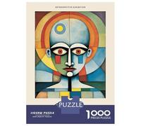 Jigsaw Puzzles for Adults1000 Pieces Paul Klee Spiritual Face Puzzle for Adults Brain Teaser Game A Work of Art Fun Activities at Home 70x50cm/1000pcs