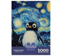Jigsaw Puzzles for Adults1000 Pieces Penguin Starry Night Jigsaw for Adults Family Game Wall Decoration Challenging Game Gifts 70x50cm/1000pcs
