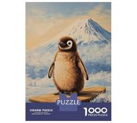 Jigsaw Puzzles for Adults1000 Pieces Penguin Surfing Jigsaw for Adults Family Game Precision Cutting Unique Birthday And Xmas Gifts 52x38cm/1000pcs