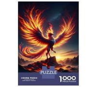 Jigsaw Puzzles for Adults1000 Pieces Phoenix Rising Fantasy Art Print Teenager Puzzles Relax Games A Work of Art Unique Birthday And Xmas Gifts 38x26cm/1000pcs