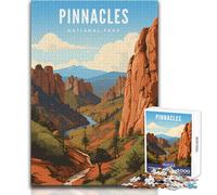 Jigsaw Puzzles for Adults1000 Pieces Pinnacles National Park Educational Family Game Perfect Decoration Art Work Gift Size 38x26cm