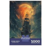 Jigsaw Puzzles for Adults1000 Pieces Pirate Ship Adventures Adult Puzzles Relaxing Games But Fun And Humorous Fun Activities at Home 52x38cm/1000pcs