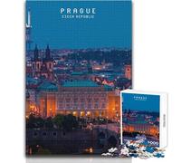 Jigsaw Puzzles for Adults1000 Pieces Prague Educational Family Game Perfect Decoration Art Work Gift Size 38x52cm