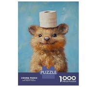 Jigsaw Puzzles for Adults1000 Pieces Quirky Quill Marmot Jigsaw for Adults Family Game Wall Decoration Challenging Game Gifts 70x50cm/1000pcs
