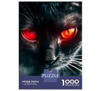 Jigsaw Puzzles for Adults1000 Pieces Red Eyed Feline Puzzle for Adults Brain Teaser Game A Work of Art Fun Activities at Home 70x50cm/1000pcs