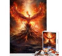 Jigsaw Puzzles for Adults1000 Pieces Resurrection Phoenix Practical Game Hand Speed Race Educational Toy for Is Ideal As A Gifts (75X50CM)