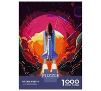 Jigsaw Puzzles for Adults1000 Pieces Rocket Space Adult Puzzles Relaxing Games But Fun And Humorous Fun Activities at Home 52x38cm/1000pcs