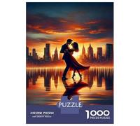 Jigsaw Puzzles for Adults1000 Pieces Romantic Sunset Cityscape Art Print Adult Jigsaw Puzzle Fun Games Hand Speed Race Challenging Game Gifts 70x50cm/1000pcs