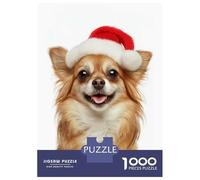 Jigsaw Puzzles for Adults1000 Pieces Russian Toy with Santa Hat Adult Puzzles Fun Games Difficult Challenge Fun at Home Activities, 38x26cm/1000pcs