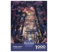 Jigsaw Puzzles for Adults1000 Pieces Sacred Sakura Shrine Path Jigsaws for Adults Family Game Analysis And Logic Christmas Birthday Gifts 52x38cm/1000pcs