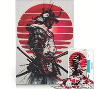 Jigsaw Puzzles for Adults1000 Pieces Samurai Red Moon, Brain Teaser Game, For Family Fun, Wishlist with Santa Claus 38x26cm