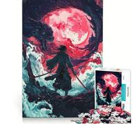 Jigsaw Puzzles for Adults1000 Pieces Samurai Vs Dragon, Brain Teaser Game, For Family Fun, Wishlist with Santa Claus 38x26cm