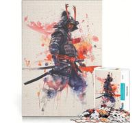 Jigsaw Puzzles for Adults1000 Pieces Samurai Warrior Japanese, Relax Games, Staycation Kill Time, Great Gift for Gaming 50x75cm