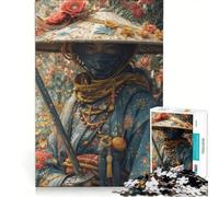 Jigsaw Puzzles for Adults1000 Pieces Samurai with A Sword, Brain Teaser Game, For Family Fun, Wishlist with Santa Claus 50x75cm