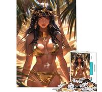Jigsaw Puzzles for Adults1000 Pieces Sexy Arabic Cleopatra Girl Difficult And Challenge Difficult Hard Fun Games for And from 14 Years And over (50x75cm)