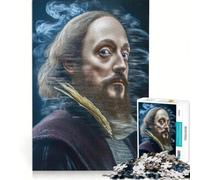 Jigsaw Puzzles for Adults1000 Pieces Shakespeare in Smoke Practical Game Decompressing Intellectual Birthday Present,Travel Gifts 38x52cm