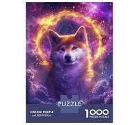 Jigsaw Puzzles for Adults1000 Pieces Shiba on Fire Adult Puzzles Relaxing Games But Fun And Humorous Fun Activities at Home 38x26cm/1000pcs