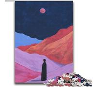 Jigsaw Puzzles for Adults1000 Pieces Silhouette in A Dreamy Landscape Brainteaser Family Games For Family Fun Birthday Gifts (size 38x52cm)