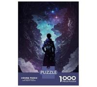 Jigsaw Puzzles for Adults1000 Pieces Silhouette of A Cosmic God Adult Puzzles Fun Games Difficult Challenge Fun at Home Activities, 52x38cm/1000pcs