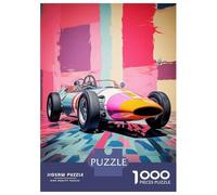 Jigsaw Puzzles for Adults1000 Pieces Sixties Car Fashion PopArt Jigsaws for Adults Family Game Analysis And Logic Christmas Birthday Gifts 70x50cm/1000pcs