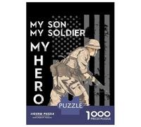 Jigsaw Puzzles for Adults1000 Pieces Soldier Military Veteran Jigsaw for Adults Family Game Precision Cutting Unique Birthday And Xmas Gifts 70x50cm/1000pcs
