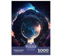 Jigsaw Puzzles for Adults1000 Pieces Space Portal Magic Adult Puzzles Relaxing Games But Fun And Humorous Fun Activities at Home 52x38cm/1000pcs