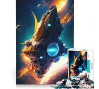 Jigsaw Puzzles for Adults1000 Pieces Spacecraft Nuclear, Family Game, Enhance Memory, Suitable for Desktop Decoration 38x26cm